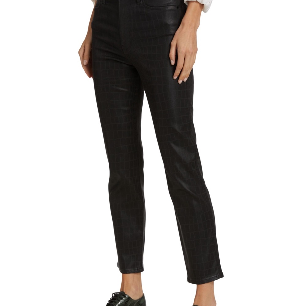 Frame “Le Sylvie” Croc “coated” Jeans size 28 NWT - Picture 5 of 7